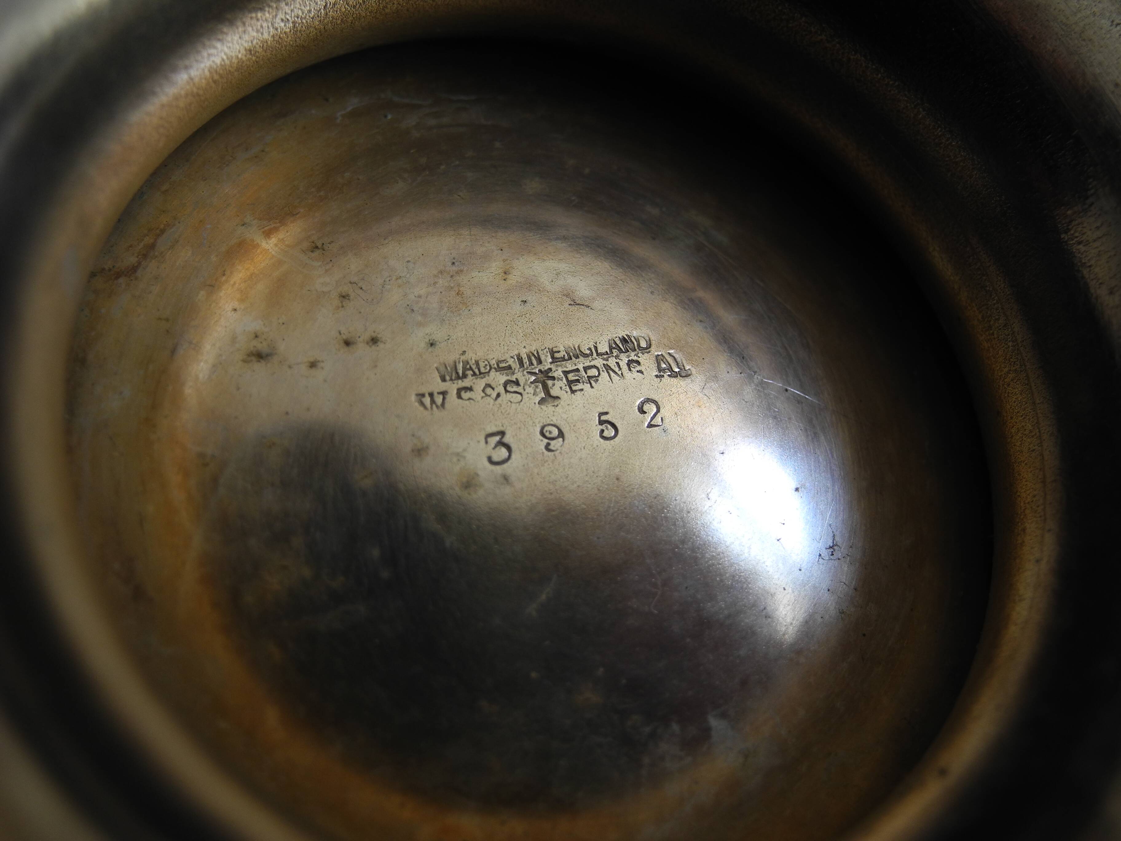 old silver metal basket cup silver metal basket