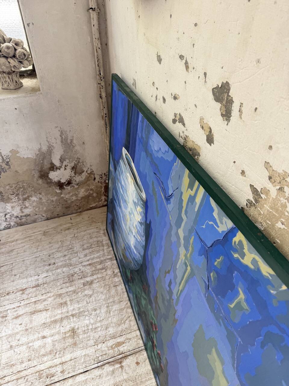 Saunière Audouze XL blue jar painting