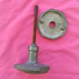 Aluminum Art Deco door handle