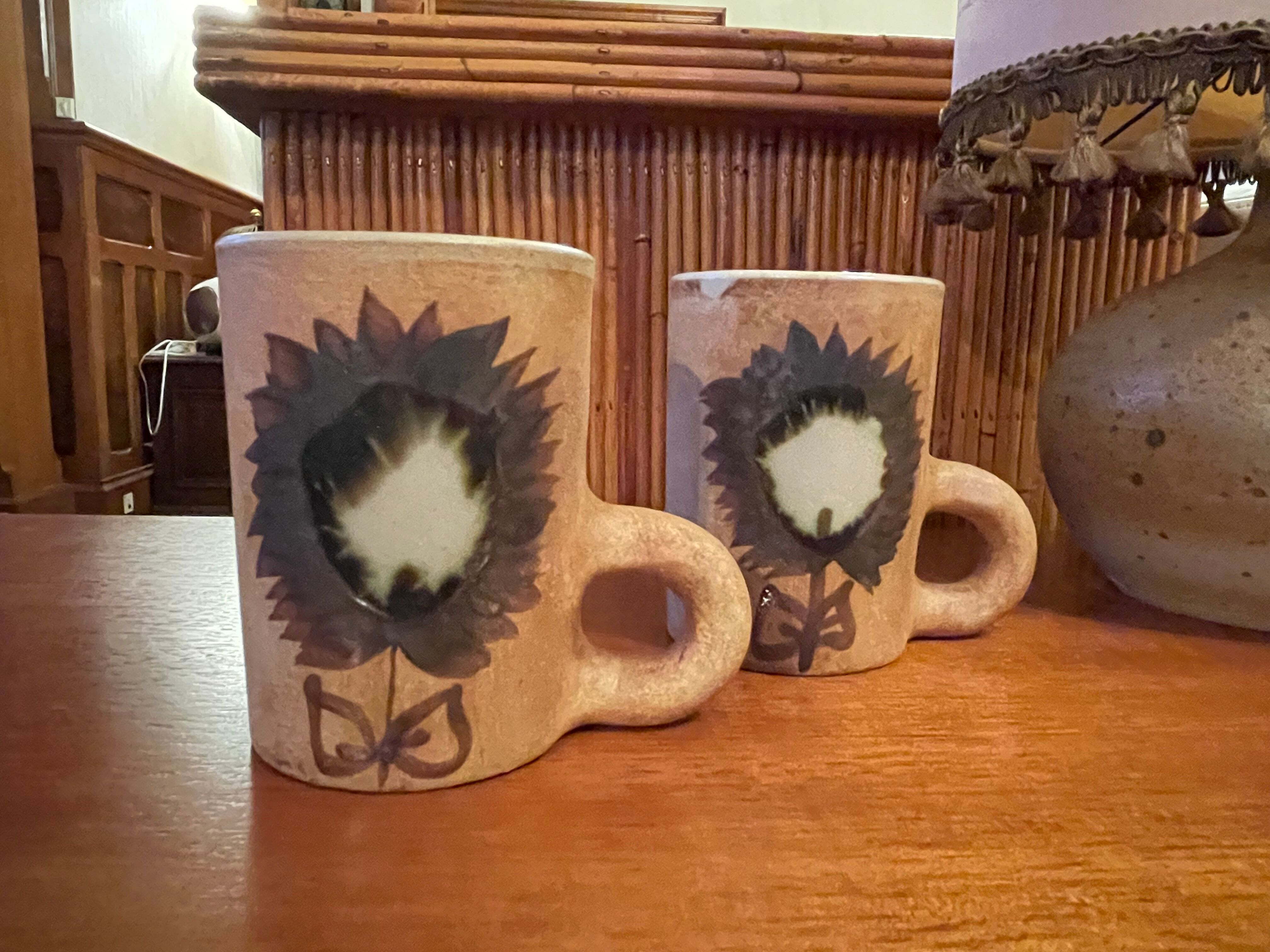 Mugs pottery La Colombe