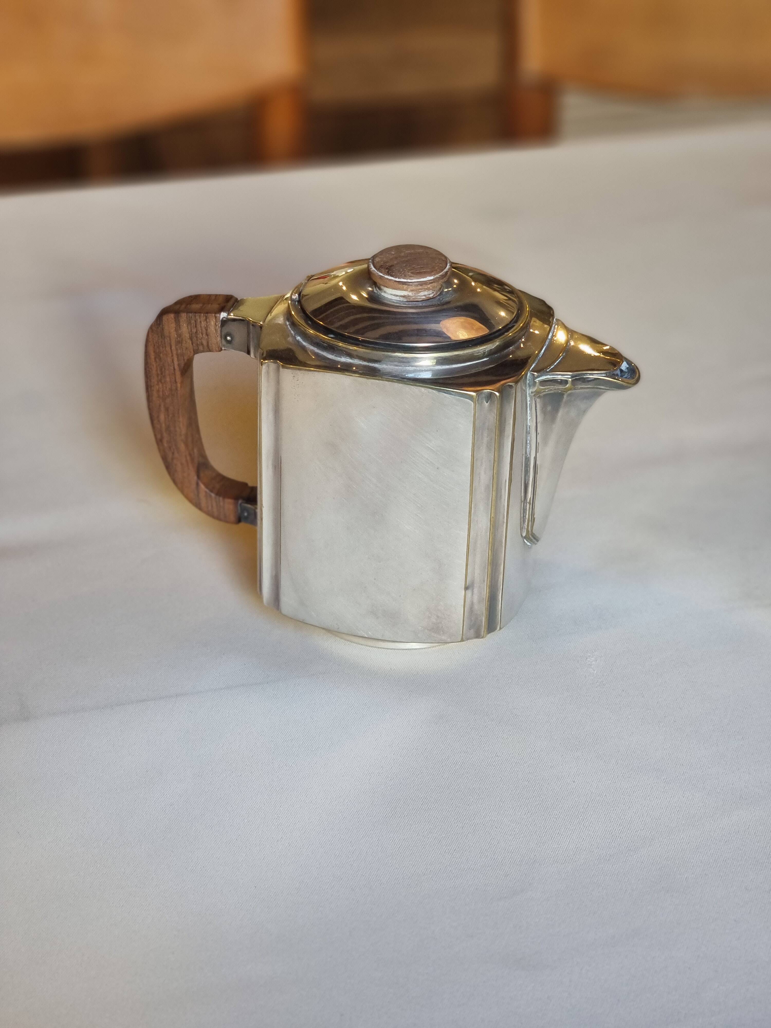 Tea set in silver metal 30s