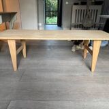 table basse chêne massif brut-Danemark années 70/80