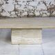 Table basse travertin italien, 1980