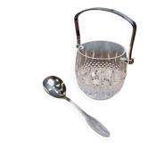Seau à glace Bayel Cristal France avec cuillère Jean Couzon