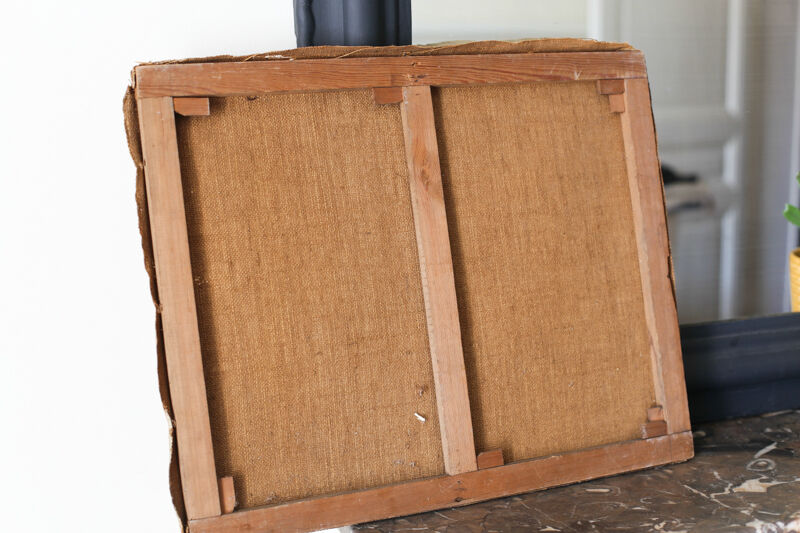 "View of the city" painting on canvas Georges Duvillier (1853 - 1926)