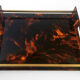 Plexiglas tortoiseshells platter in the style of Mercier, 70s