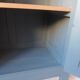 Vintage 1-door Parisian wardrobe re-enchanted in smoky green.