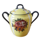 Vintage floral porcelain sugar bowl