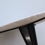 Mid century organic design tripode marble coffee table 1950s