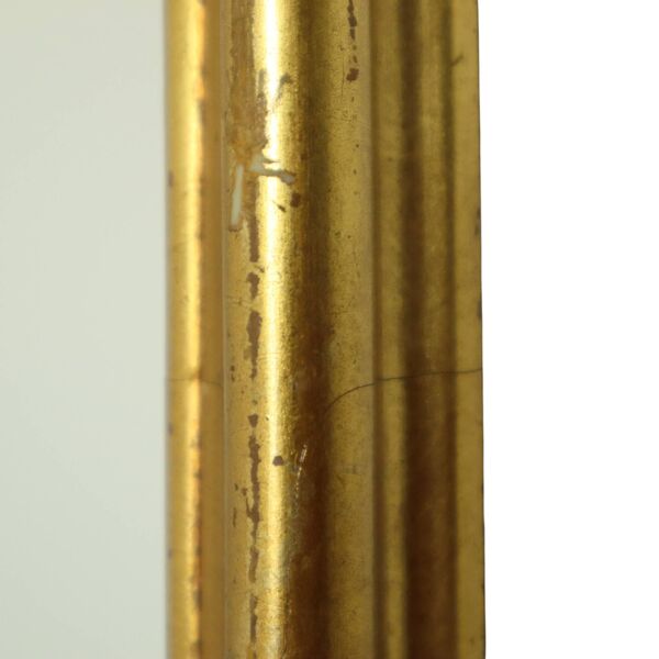 Miroir en feuille d'or classique miroir crêté style baroque 75 cm