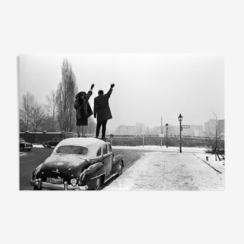 Photographie  "Berlin, coupé en deux par le mur" 1963    /  Grand-format: 20 x 30 cm