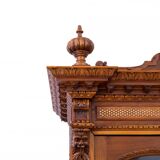 Unique Moorish style bookcase, circa 1870.