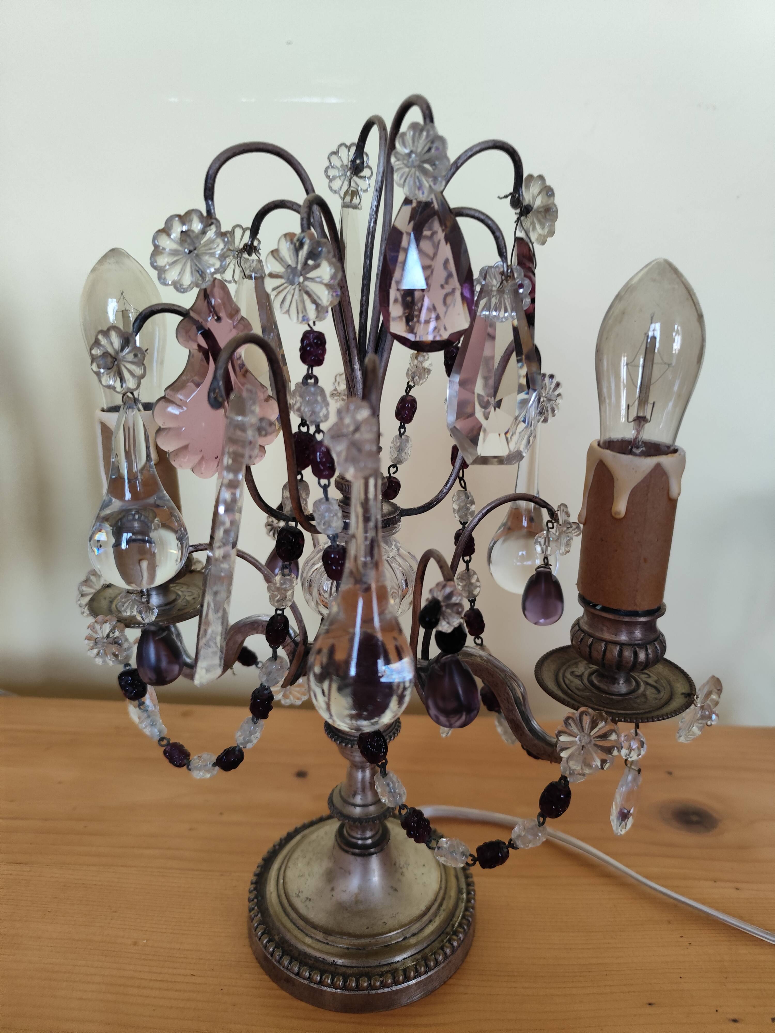 Pair of candelabra lamps
