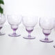 Purple wine glasses x5, art deco, delicate, antique, ancient