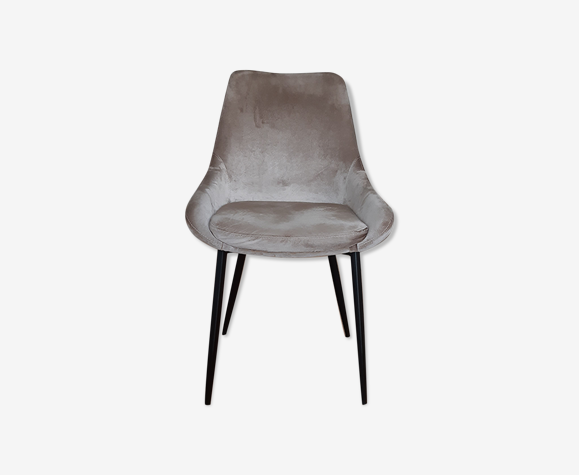 Chaise velours kare