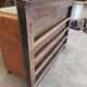 Wall dresser shelf for rustic wooden collection plates (fir and oak)
