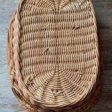Woven wicker basket