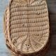 Woven wicker basket