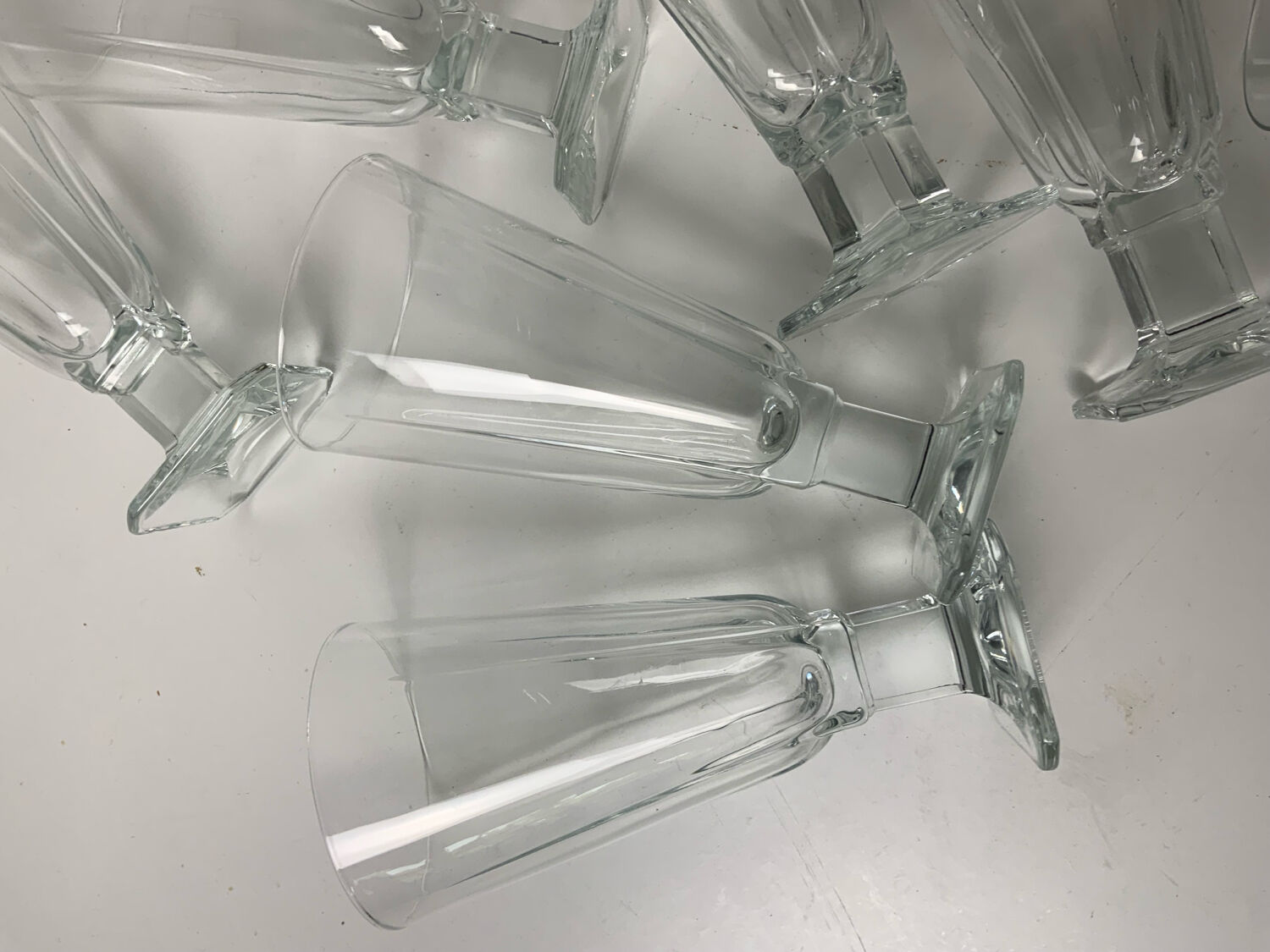 12 stemmed glasses