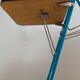 Side table or support for video projector in blue formica