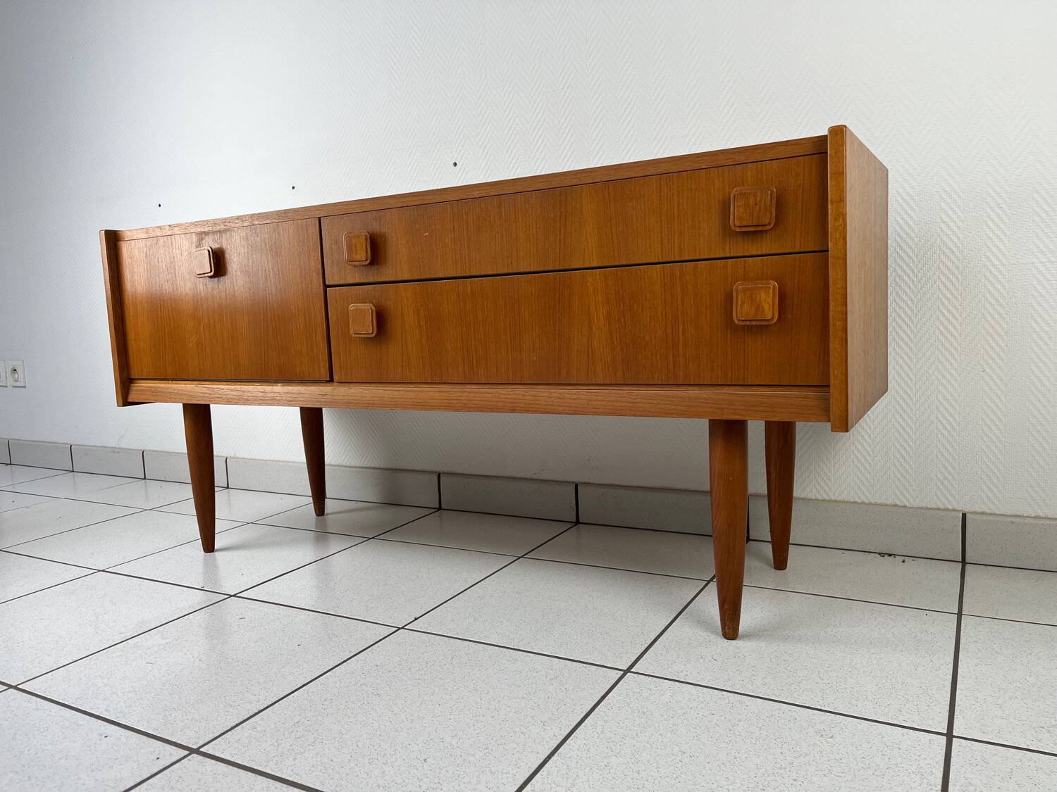 Scandinavian sideboard, teak TV unit.