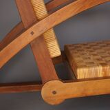 Vintage Lounge Chair and Ottoman by Francis Jourdain, 1920s