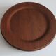 Set of 12 plywood rosewood and teak plates by Morsbak, Denmark 1960s