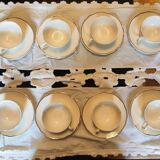 12 coffee cups with saucers Digoin Sarreguemines