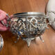 Sugar bowl, silver-plated bonbonnière, late 19th century.