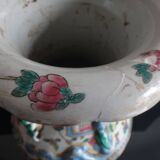 Vase chinois famille rose 46cm porcelaine Chine marque kangxi 19th