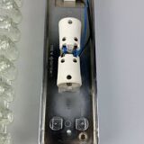 60s 70s wall lamp Limburg Germany Wall Sconce Ice Glass Chrome Space Age