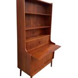 Danish library and its teak secretary 1960 by Johannes Sorth
