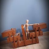 Wooden sewing basket