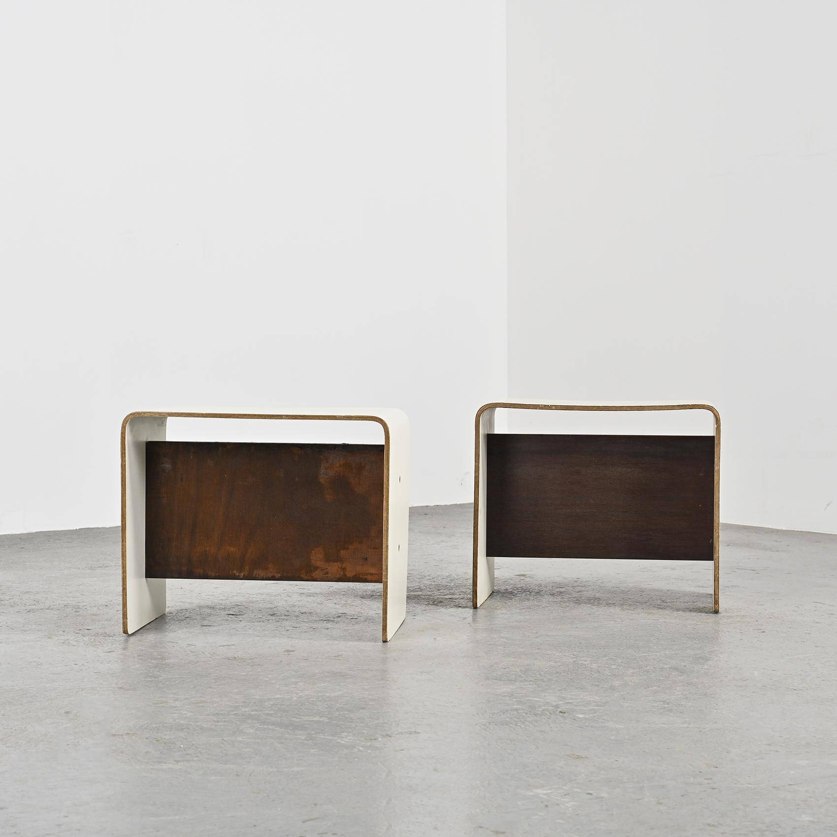 Pair of bedside tables by Pierre Guariche, circa 1968