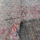 Large Berber Bohemian carpet Boujad, pink Moroccan wool carpet.
