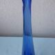 blue glass vase