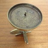 Brutalist Bronze Candleholder, 1960s