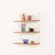 Danish mid century teak  floating shelves, set of 3 1960s