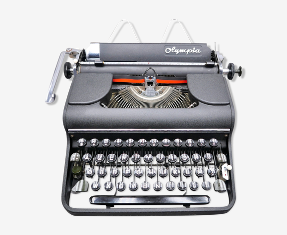 Machine à écrire Olympia SM1 noire révisée 1940