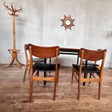 Round table by Marcel Gascoin for Alvéole, 1950