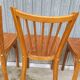 Set of 5 antique signed Baumann bistro chairs