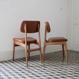 Scandinavian style chairs and wood
