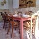 Table de ferme terracotta