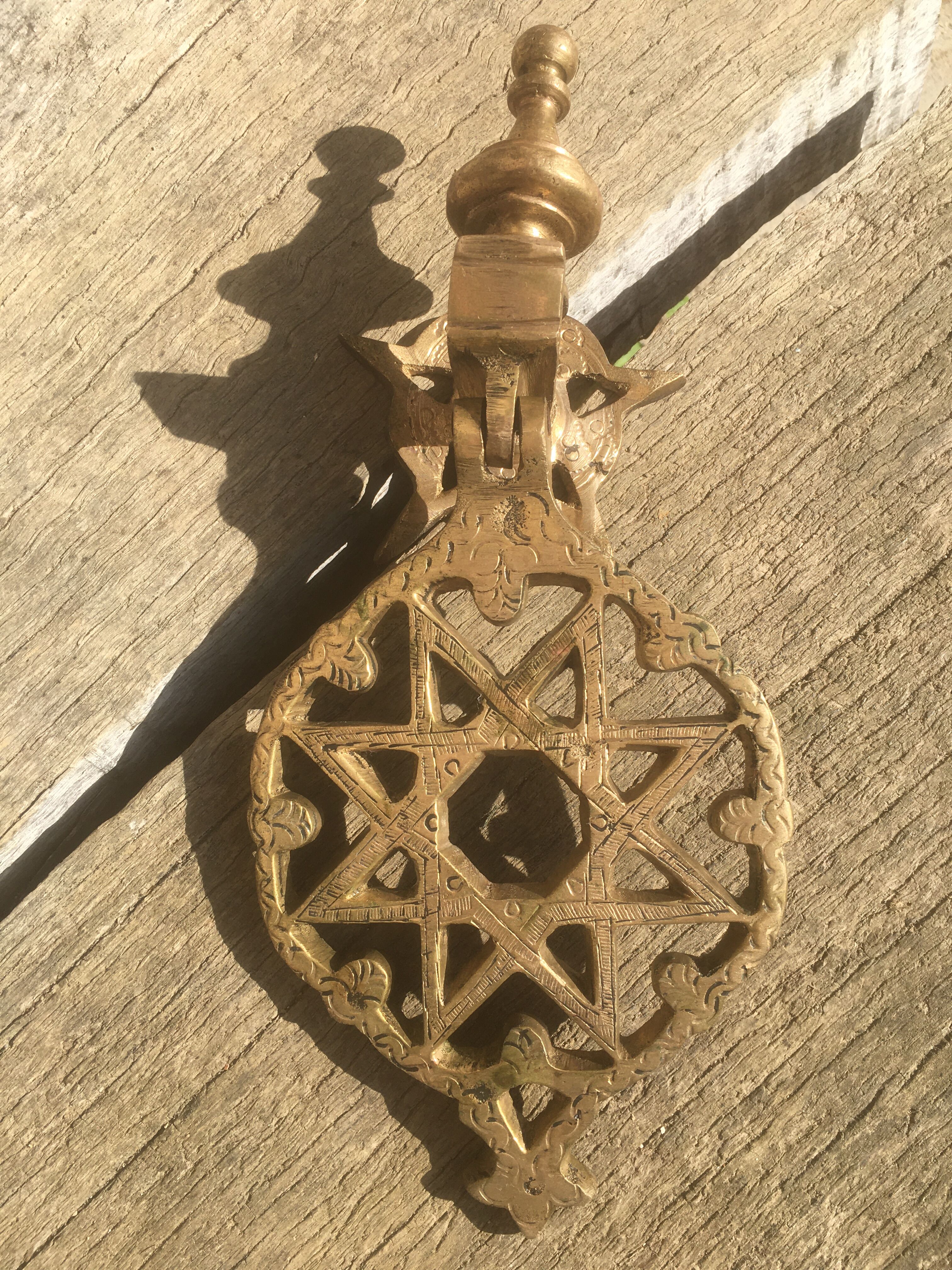 Brass door knocker