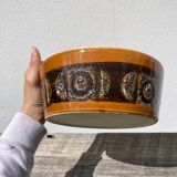 Glazed ceramic salad bowl 1970