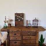 Old wooden workbench