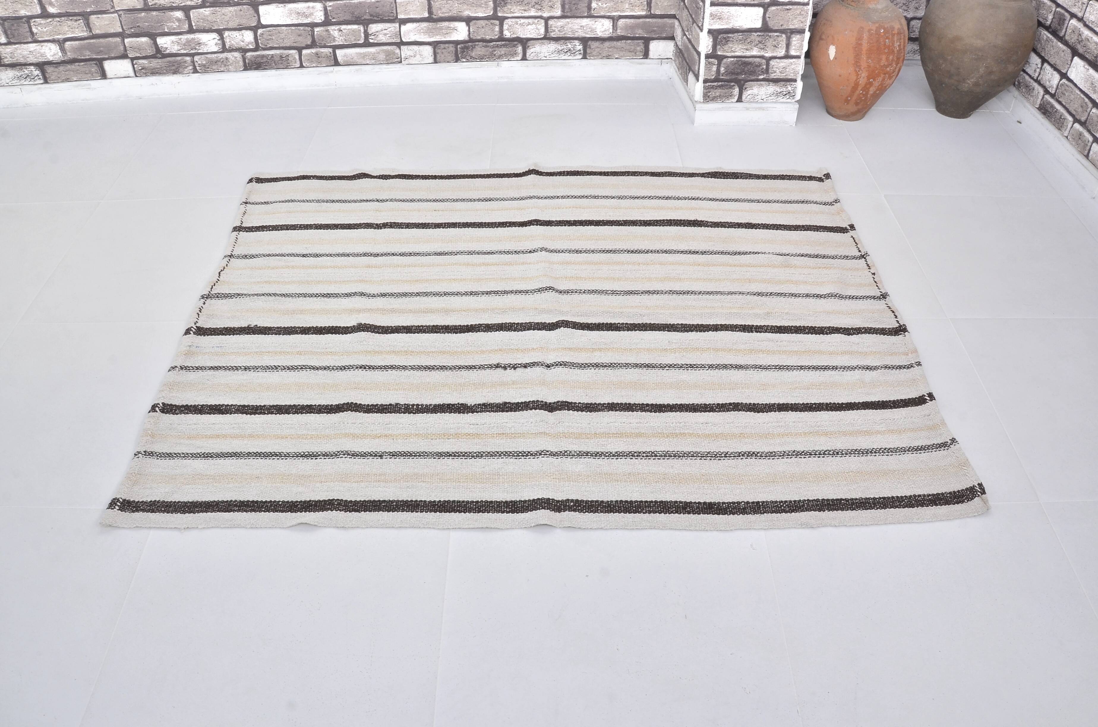 Decorative Anatolian Handwoven Hemp Kilim sku 3659