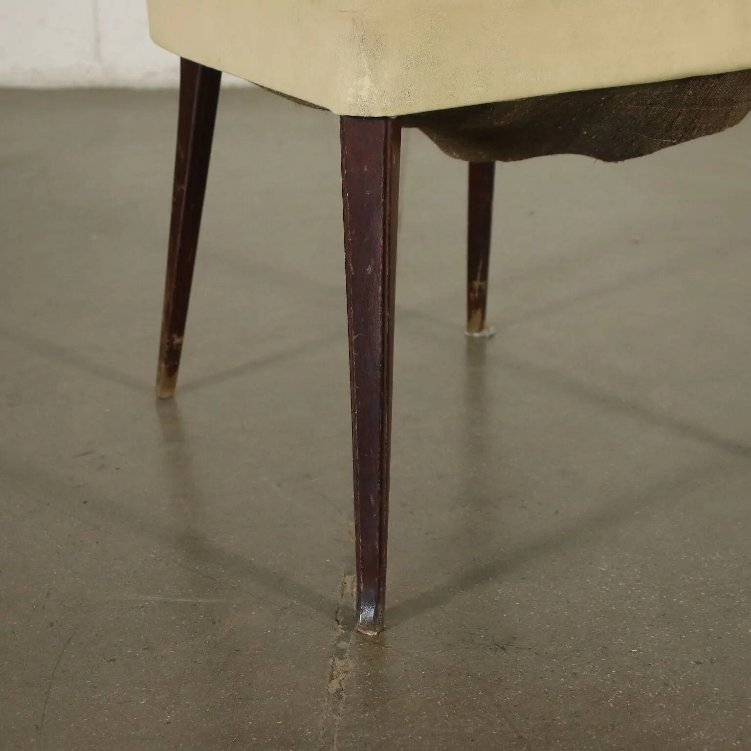 Chaise en bois Italie 1950s