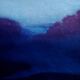Blue landscape in ink Between dog and wolf 10