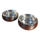 Set of two silver-plated finger bowls from Christofle